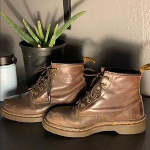 Brown Doc Marten 8 Hole Boots